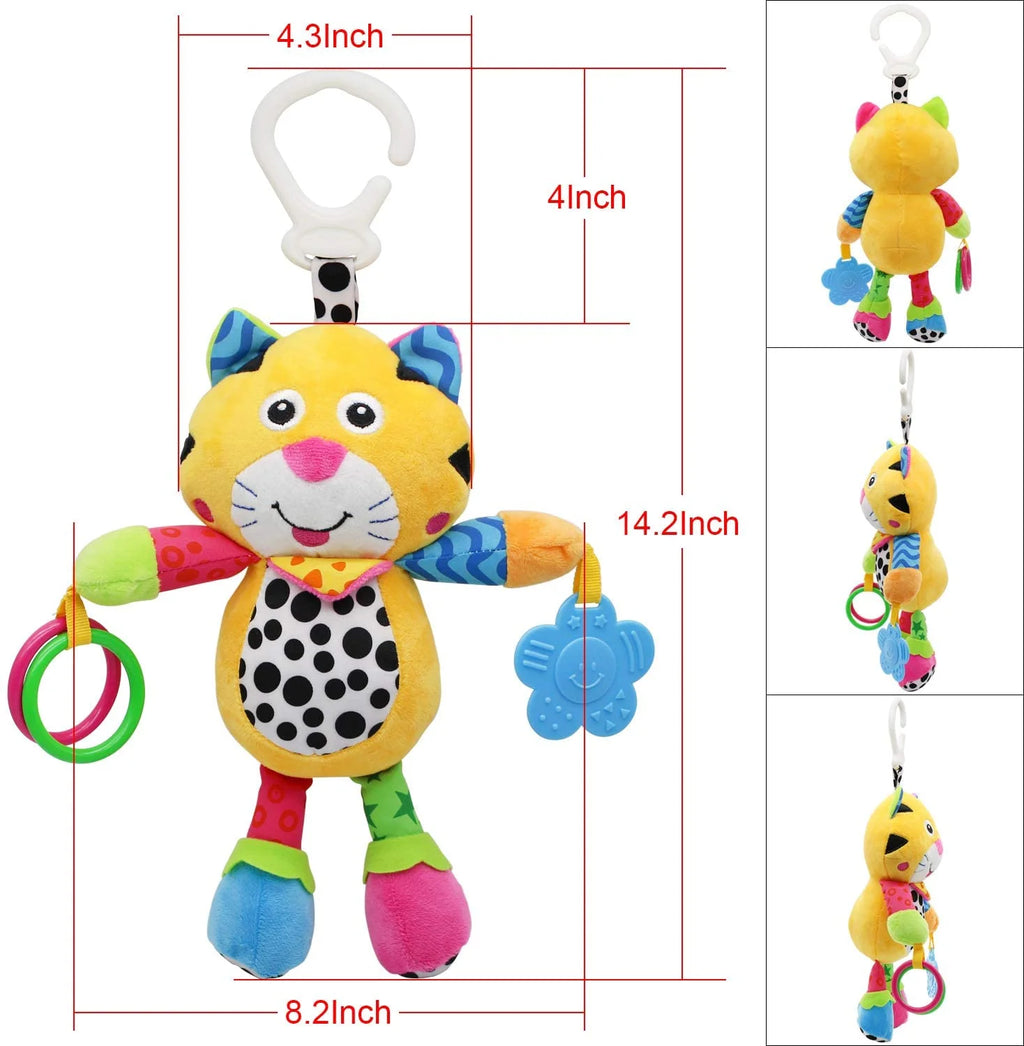 Tiger Baby Car Seat Toys with 24 Music and Teether Y739
