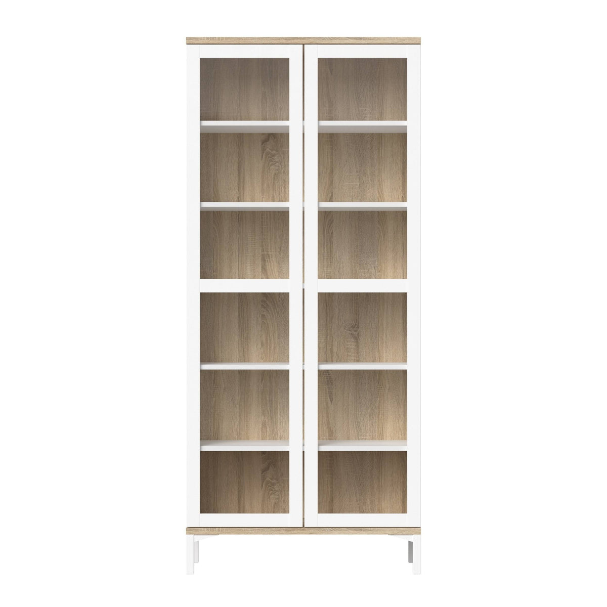 White 2 Door China Cabinet H37001