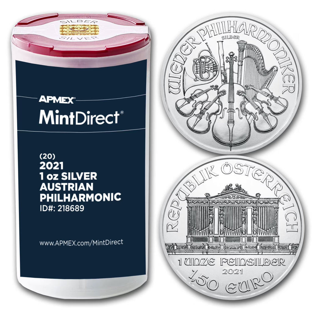 1 oz Silver Philharmonic 20-Coin Tube T729