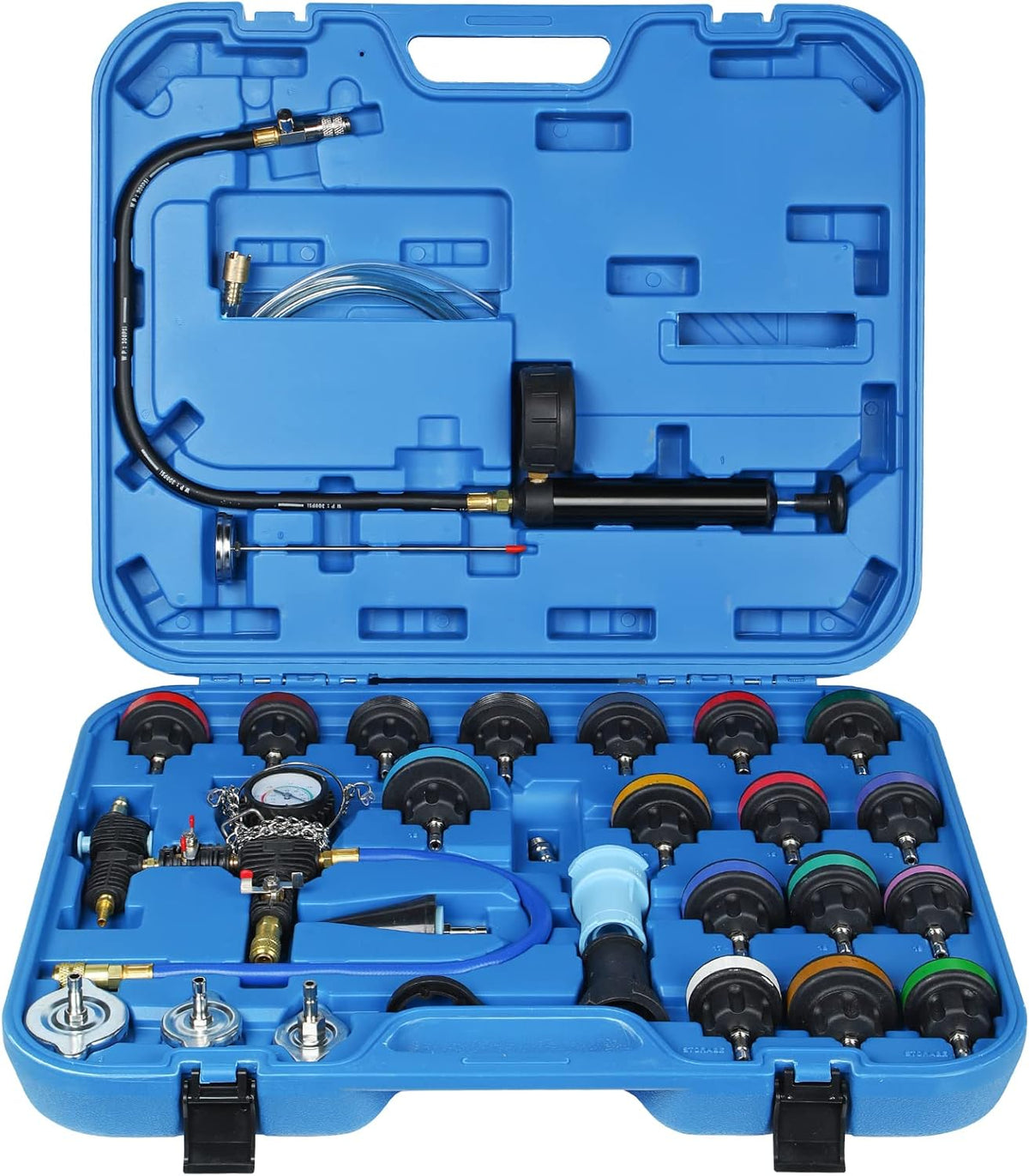 28 Pieces Radiator Pressure Tester Toolbox V6886