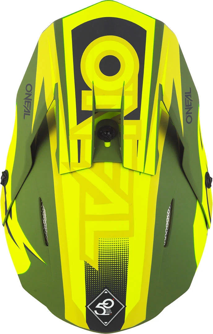 Motocross Helmet, green-yellow, Size L K59808