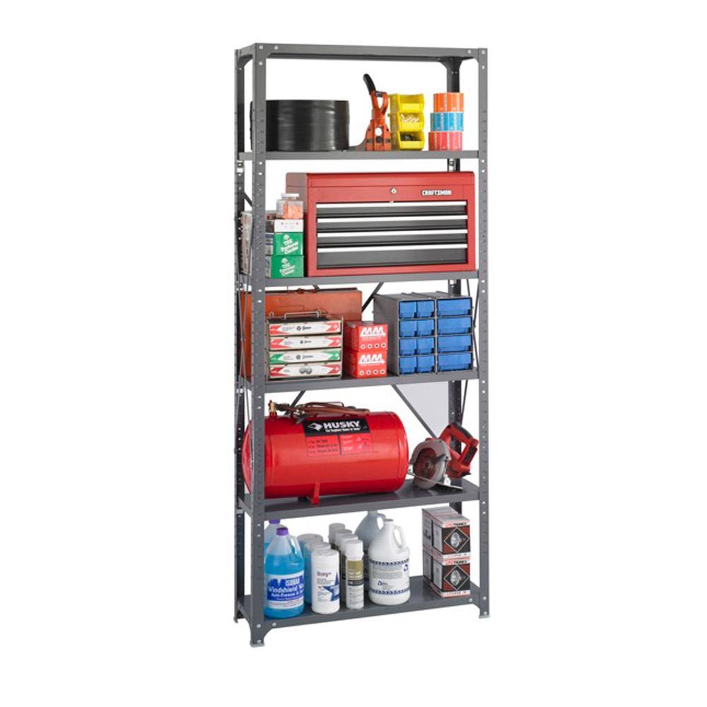 6-Shelf Industrial Steel Shelving Q109