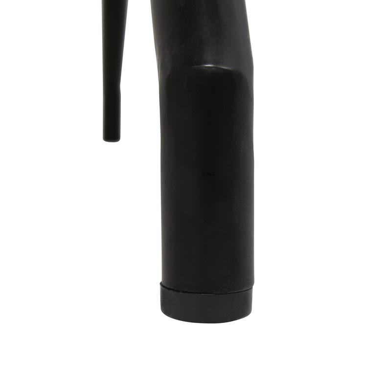 Black Brown Swivel Accent Chair with Metal Base L579497