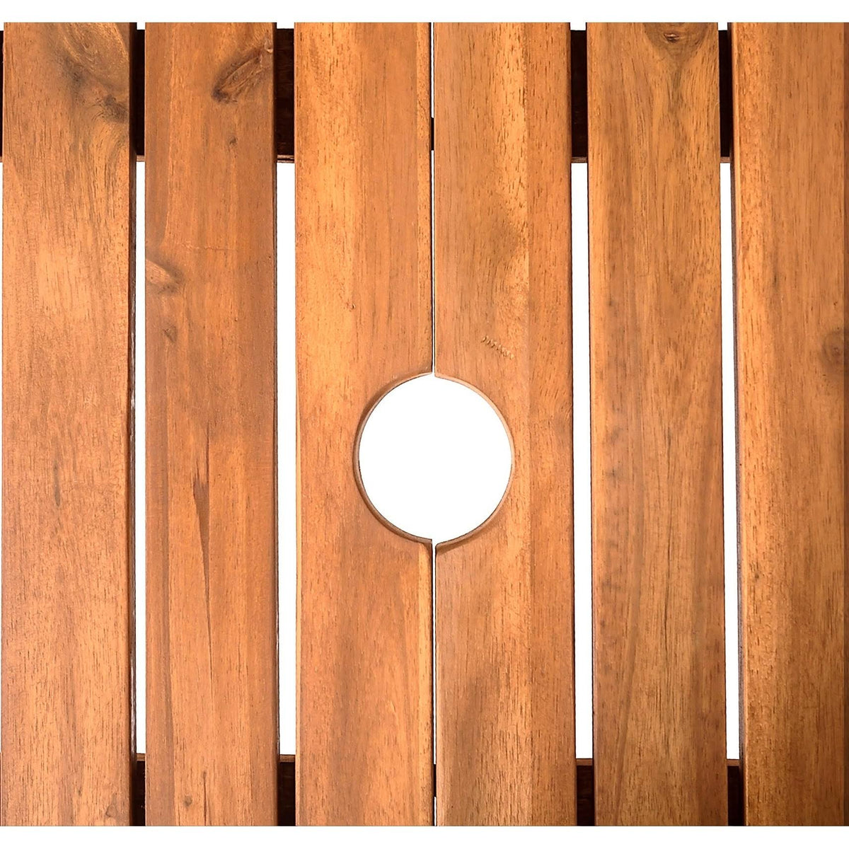 Brown Acacia Wood Patio Dining Table L794758