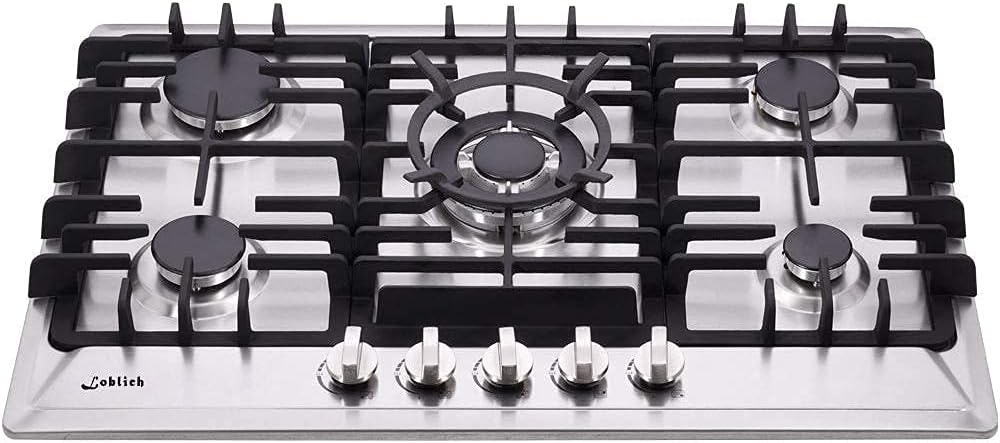 30 Inch Stainless Steel Gas Cooktop with 5 Burners I1995