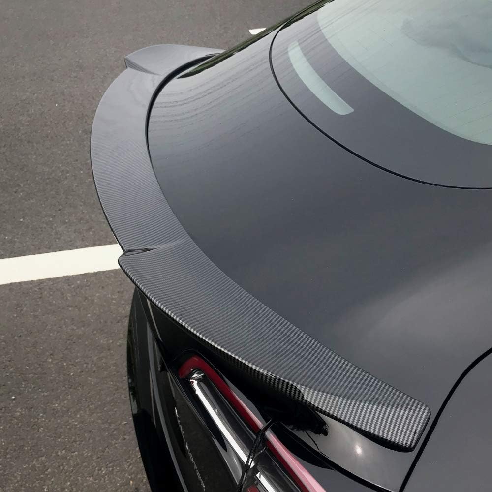 Glossy Carbon Fiber Pattern Rear Spoiler for Tesla Model 3 B261766