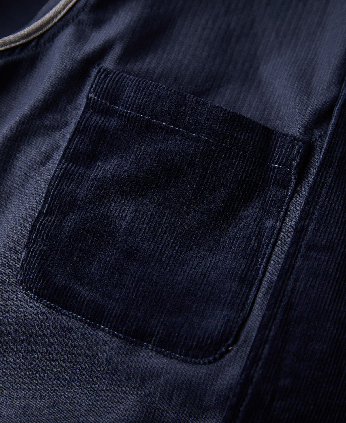 1940s French Indigo Corduroy Chore Coat