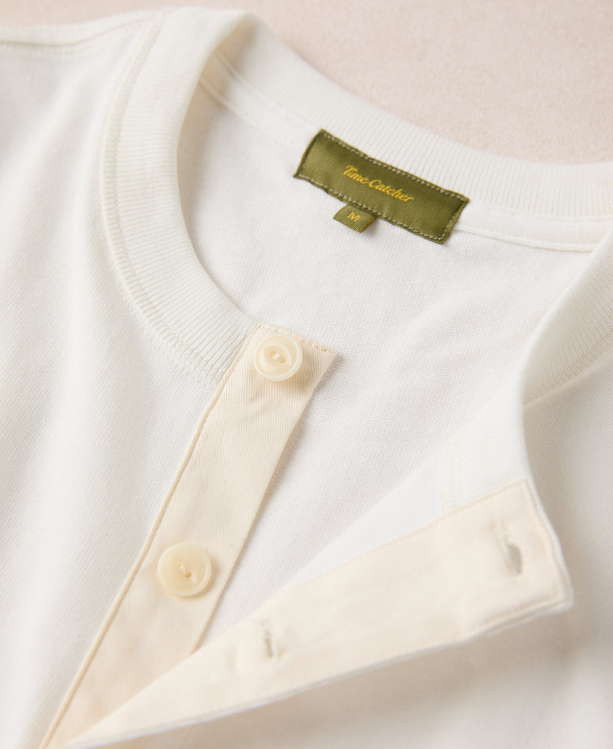 1930s Loopwheel Cotton Henley Shirt